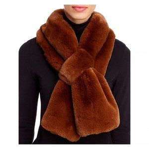 NWT Apparis Stole Cold Weather Winter Pull Through Scarf One Size Camel Brown